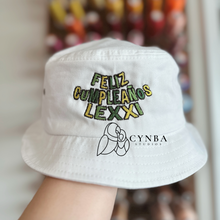 Load image into Gallery viewer, Cumple Embroidered Bucket Hat
