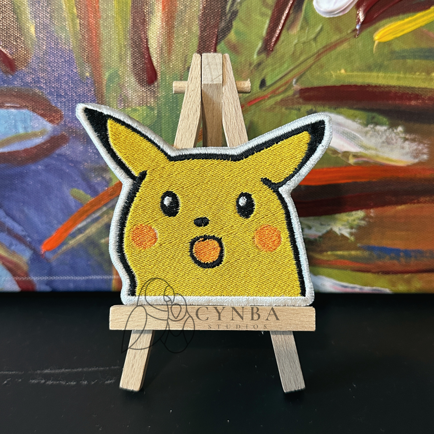 Surprised Pika Meme Embroidered Patch