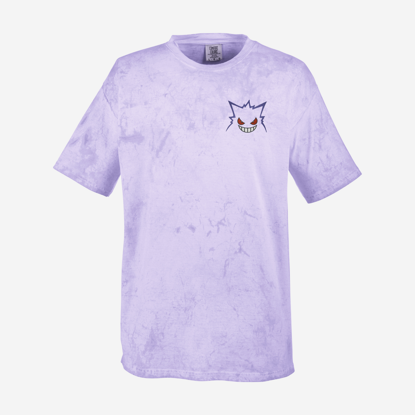 Purple Ghost Embroidered T-Shirt