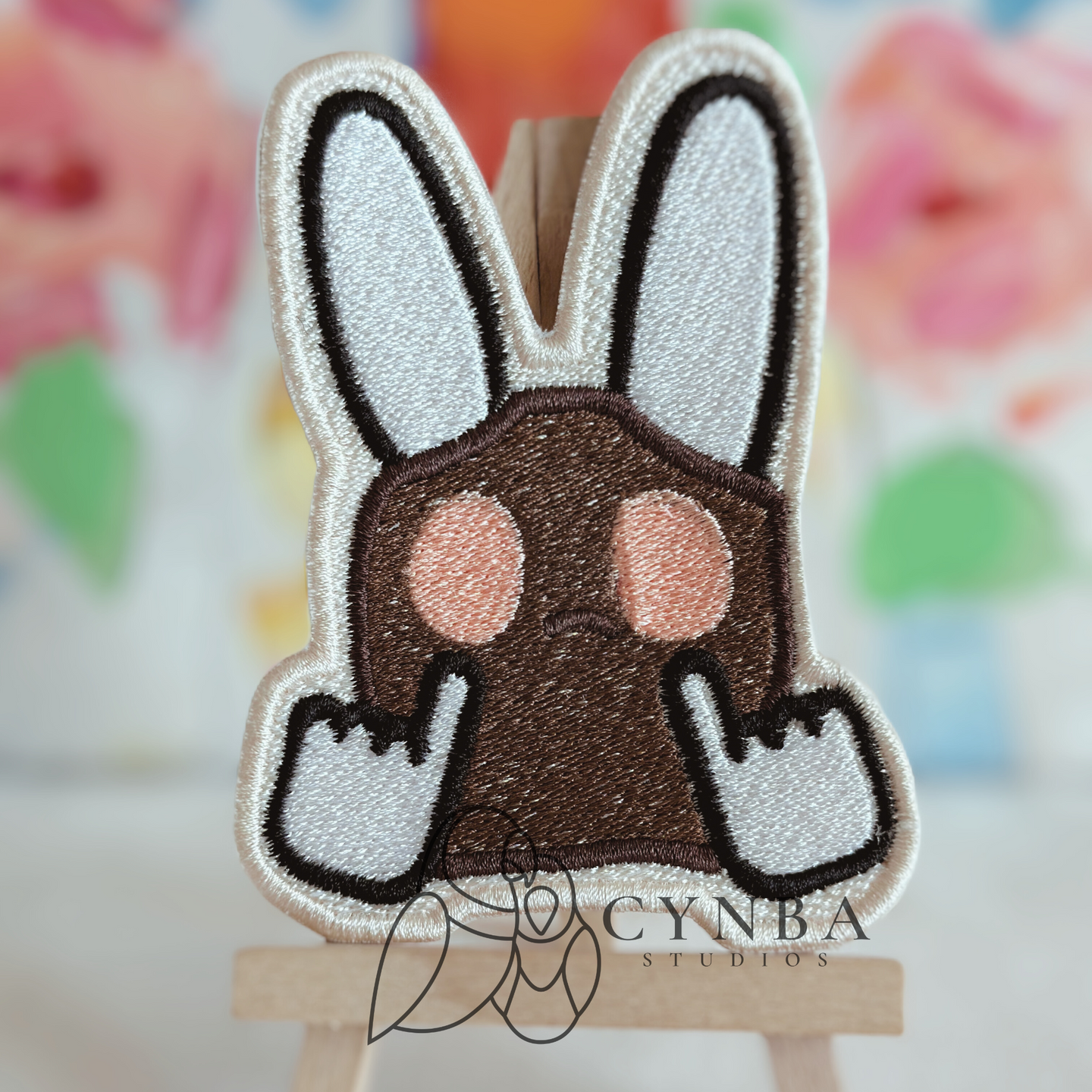 Trapp Mask Bunny Iron-On Patch