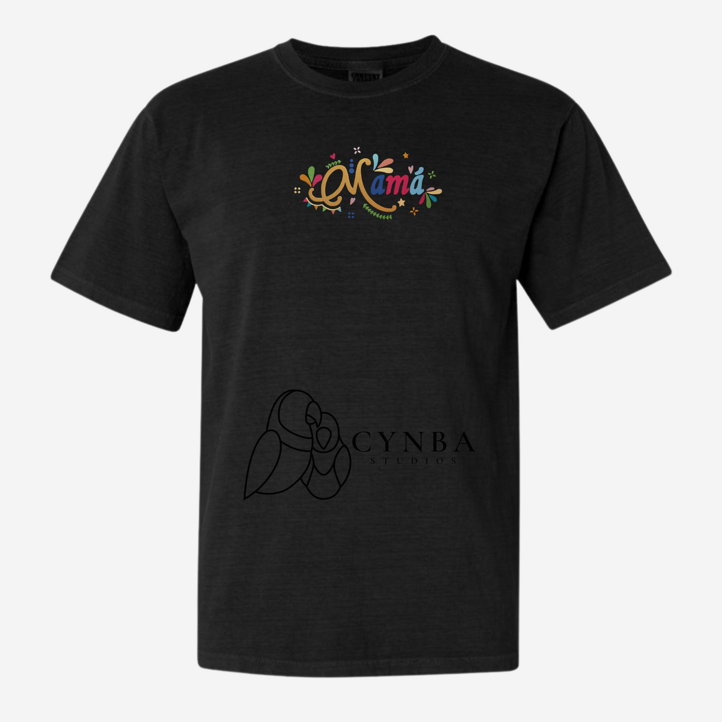 Mama Colorful Embroidered T-shirt