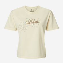 Load image into Gallery viewer, Mami Earth Tones Women&#39;s Boxy Embroidered T-shirt
