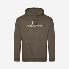 Load image into Gallery viewer, Custom I Heart BB Embroidered Hoodie
