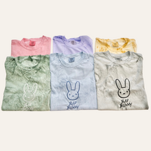 Load image into Gallery viewer, Tie Dye Bunny Embroidered T-shirt
