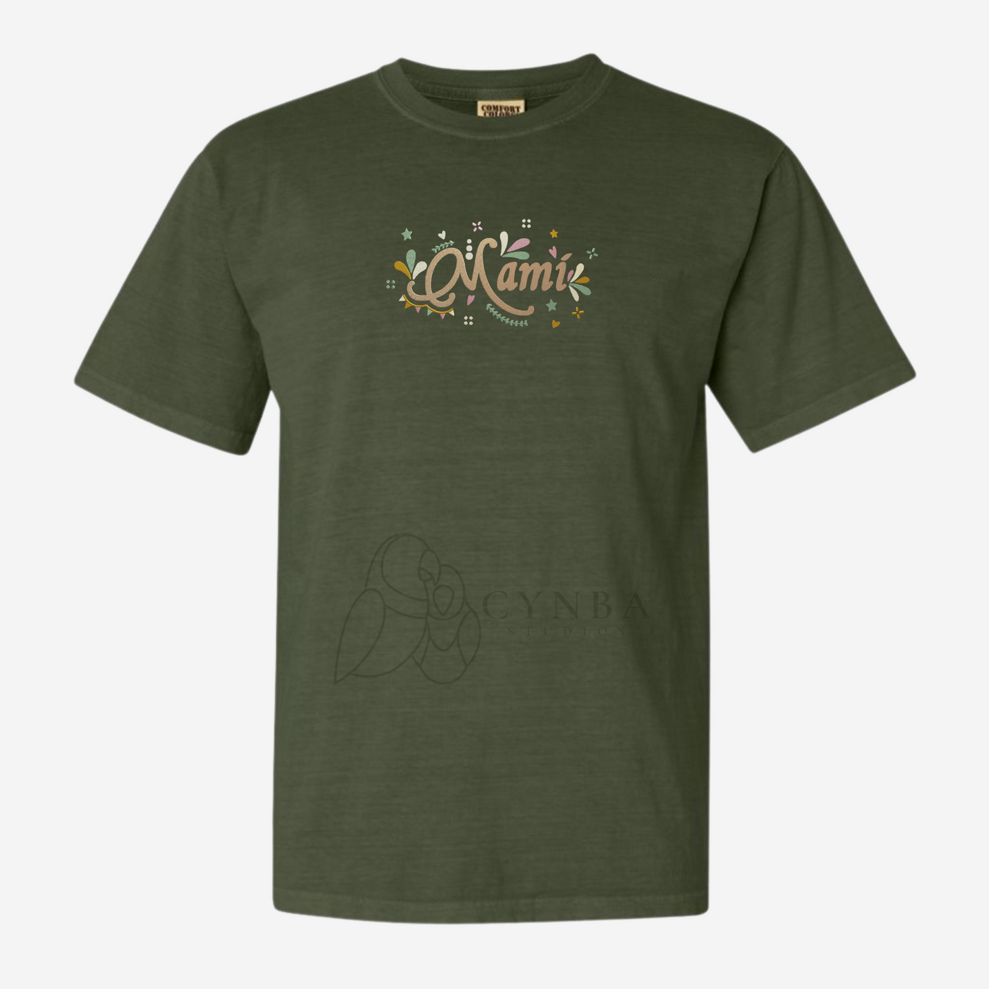 Mami Earth Tones Embroidered T-shirt