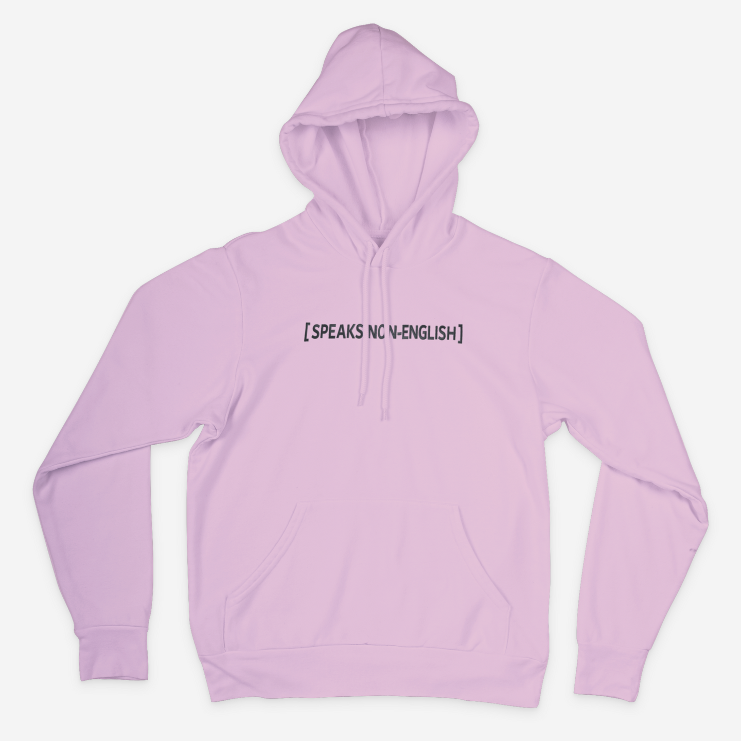 Speaks Non-English Embroidered Hoodie